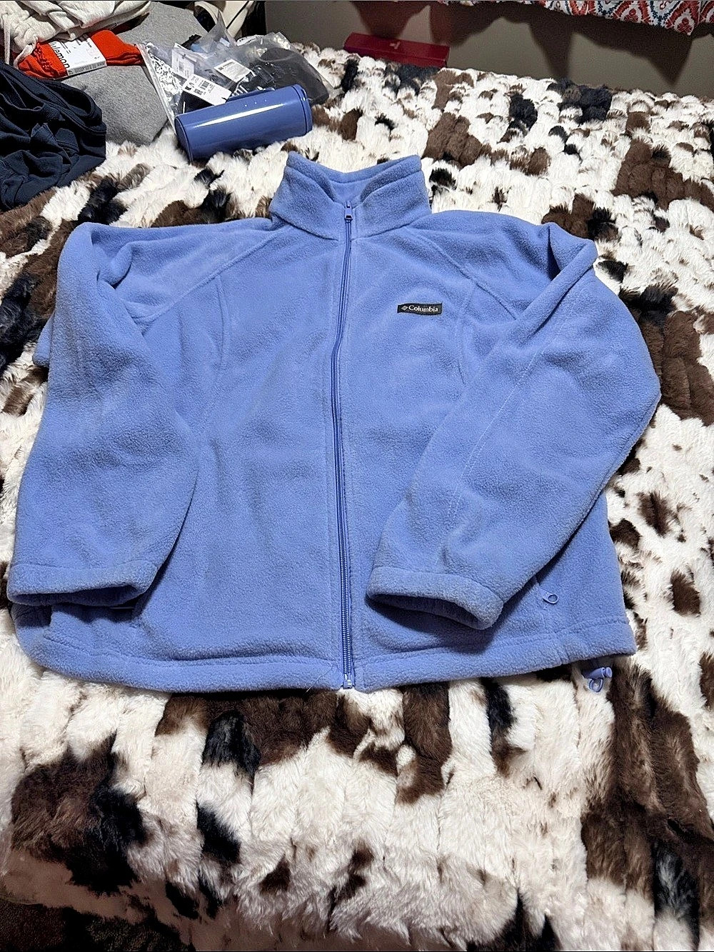 Columbia Women's Benton Springs Full-Zip Fleece Jacket Blue XL